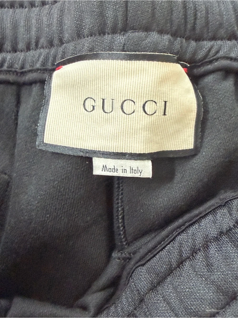 XXXL Gucci Black Technical Jersey Logo Stripe Track Suit – Jacket & Pants Set